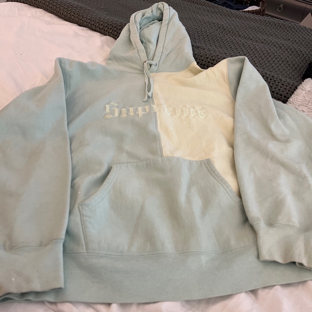 Two-Tone Hoodie with Logo